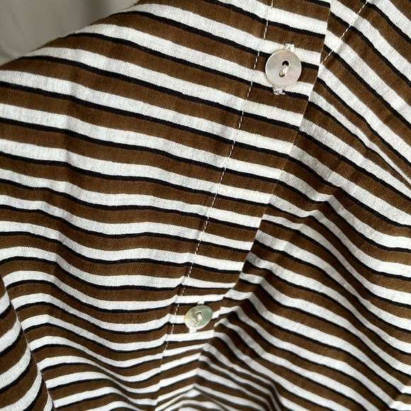 Alix of Bohemia Women's Kitsey Stripe Cotton Shirt XS - Picture 7 of 7